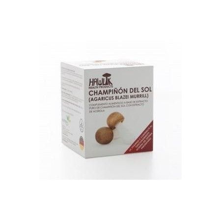 Champiñón del Sol (Agaricus Blazei) + Vit. C, 60 cápsulas - Hawlik