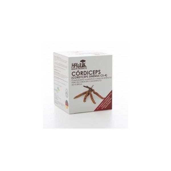 Cordiceps (Cordyceps Sinensis Extracto Puro) + Extracto de Acerola, 60 cápsulas - Hawlik
