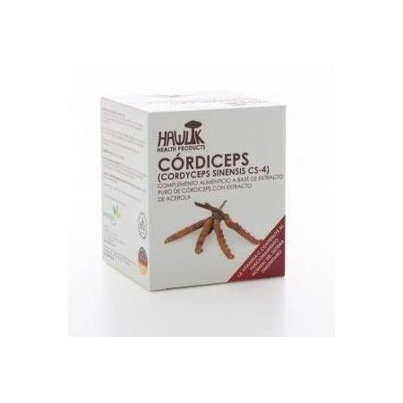 Cordiceps (Cordyceps Sinensis Extracto Puro) + Extracto de Acerola, 60 cápsulas - Hawlik