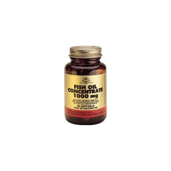Aceite de Pescado Concentrado 1000 mg, 60 cápsulas - Solgar
