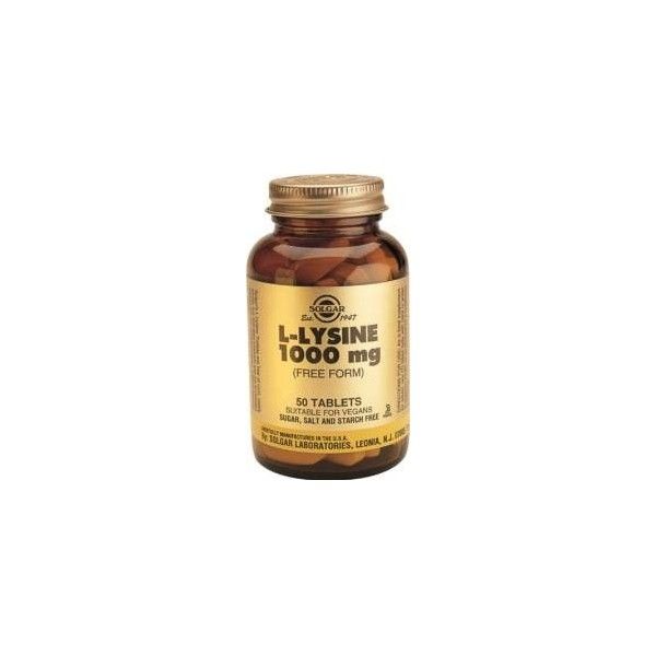 L-Lisina 1000 mg, 50 comprimidos - Solgar