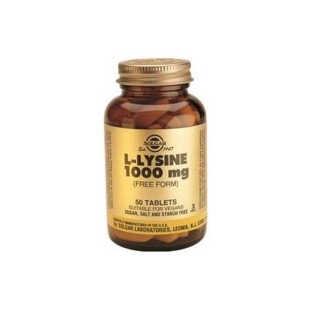 L-Lisina 1000 mg, 50 comprimidos - Solgar