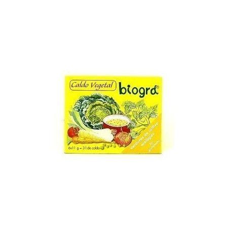 Caldo Vegetal Bio, 6 pastillas de 11 g - Biográ