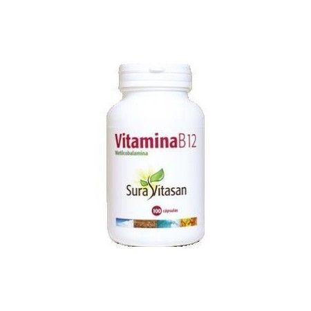 Vitamina B12, 500 mcg (metilcobalamina), 100 cápsulas - Sura Vitasan