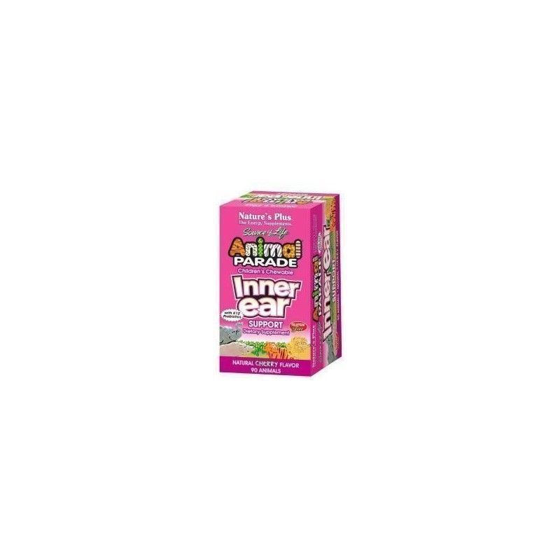 Animal Parade Inner Ear, 90 comprimidos masticables - Natures Plus