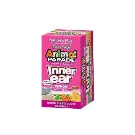 Animal Parade Inner Ear, 90 comprimidos masticables - Natures Plus