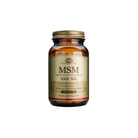 MSM, 1000 mg, 60 comprimidos - Solgar