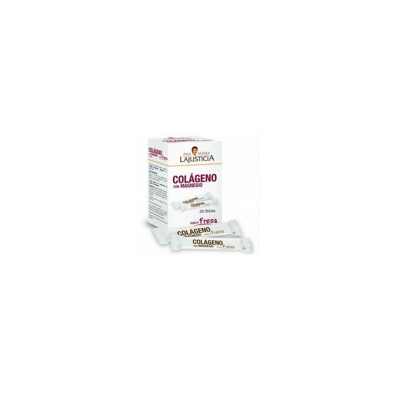 Colágeno con Magnesio (sabor fresa), 20 sticks - Ana Mª Lajusticia