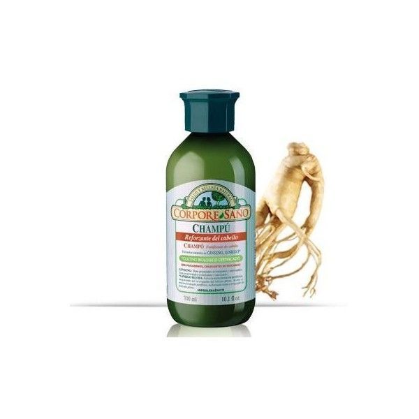 Champú Reforzante (Ginseng, Ginkgo, Eleuterococo), 300 ml - Corpore Sano