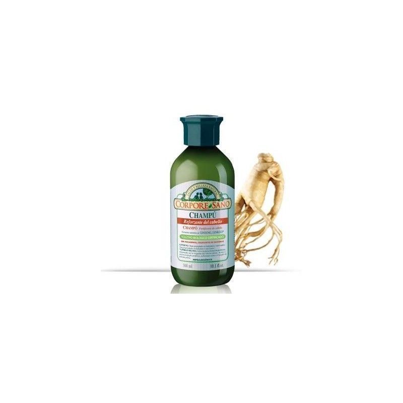 Champú Reforzante (Ginseng, Ginkgo, Eleuterococo), 300 ml - Corpore Sano