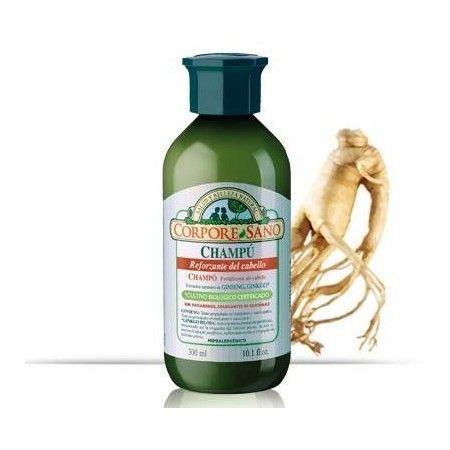 Champú Reforzante (Ginseng, Ginkgo, Eleuterococo), 300 ml - Corpore Sano