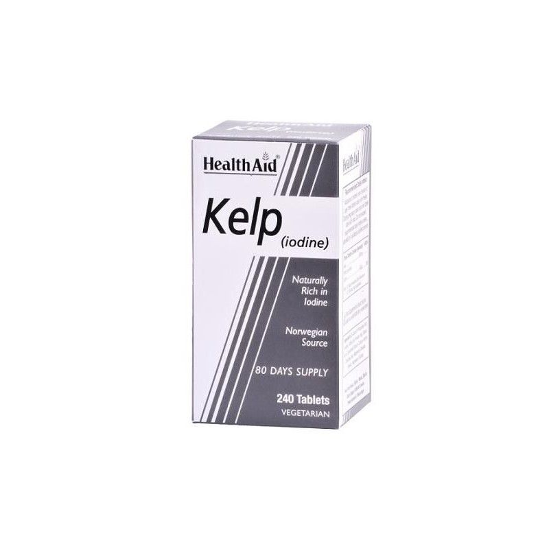 Kelp Noruego (Alto contenido en Yodo), 240 comprimidos - Health Aid