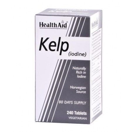 Kelp Noruego (Alto contenido en Yodo), 240 comprimidos - Health Aid