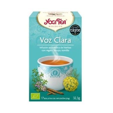  Voz Clara BIO, 17 bolsitas - Yogi Tea