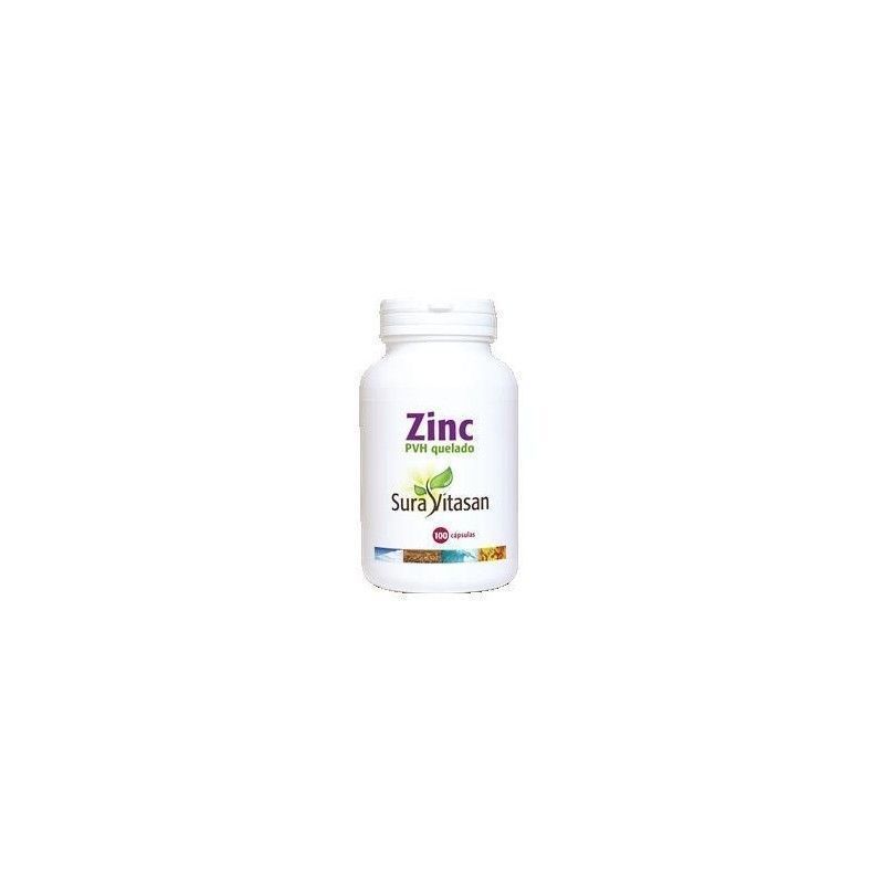 Zinc PVH Quelado 25 mg, 100 cápsulas - Sura Vitasan