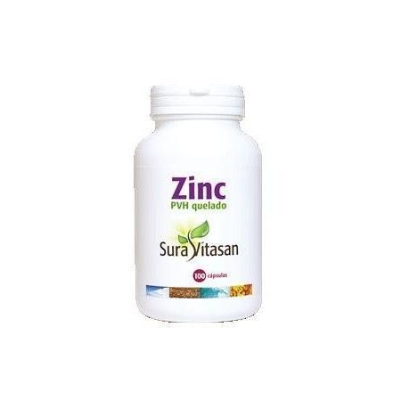 Zinc PVH Quelado 25 mg, 100 cápsulas - Sura Vitasan