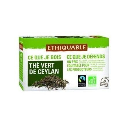 Té Verde BIO Ceylan, 20 filtros - Comercio Justo