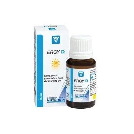 Ergy D (Vitamina D3), 15 ml - Nutergia