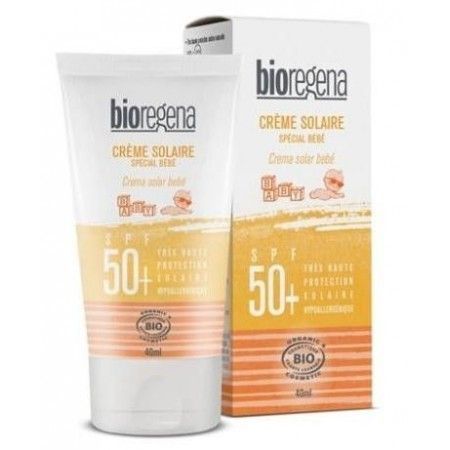 Crema Solar BIO SPF 50 Especial Bebés, 40ml - BioRegena