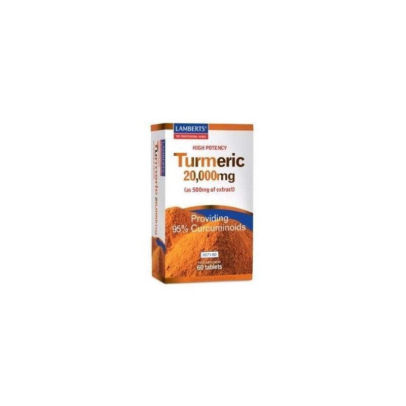 Cúrcuma (Turmeric), 10.000 mg, 60 cápsulas - Lamberts