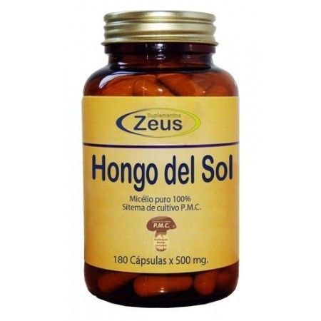 Hongo del Sol (Agaricus Blazei), 180 cápsulas - Zeus