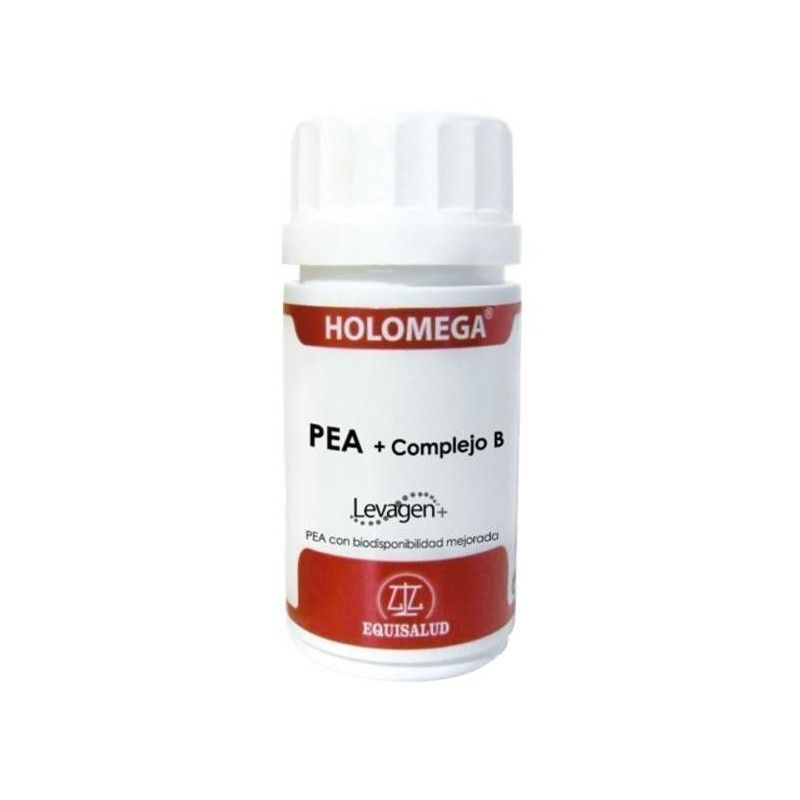 Holomega PEA + Complejo B, 50 cápsulas - Equisalud