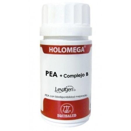 Holomega PEA + Complejo B, 50 cápsulas - Equisalud