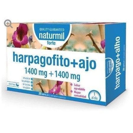 Harpagofito 1400 mg + Ajo 1400 mg Forte, 20 ampollas - Dietmed
