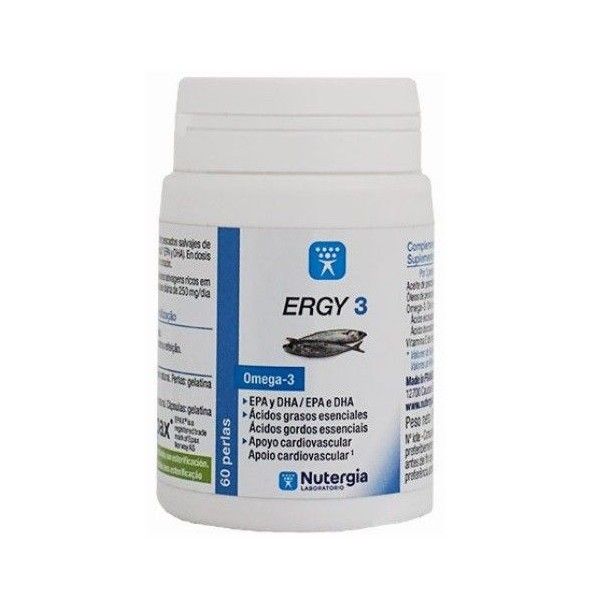 Ergy 3 (Omega 3), 60 perlas - Nutergia