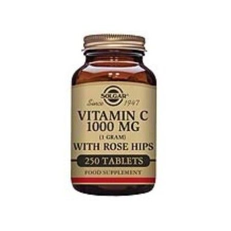 Vitamina C 1000 mg con Rose Hips, 250 comprimidos - Solgar