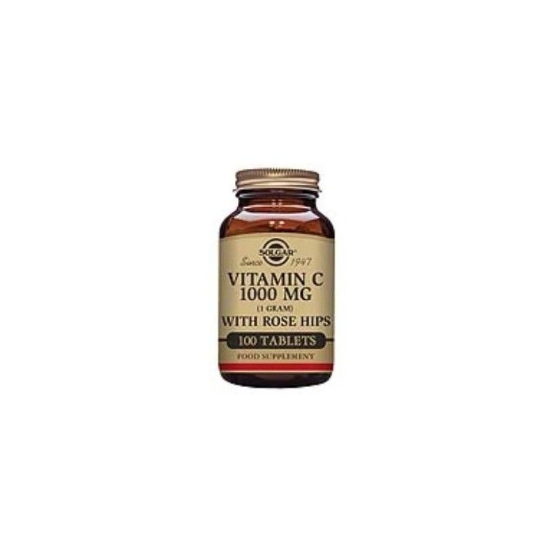 Vitamina C 1000 mg con Rose Hips, 100 comprimidos - Solgar