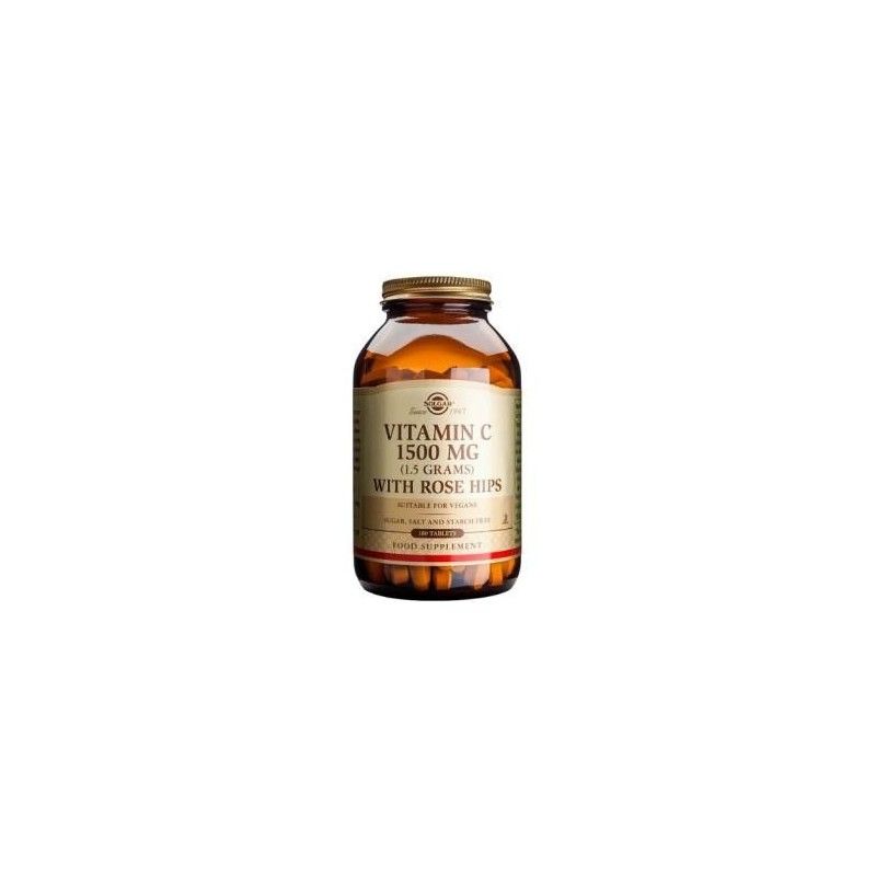 Vitamina C 1500 mg con Rose Hips, 180 comprimidos - Solgar
