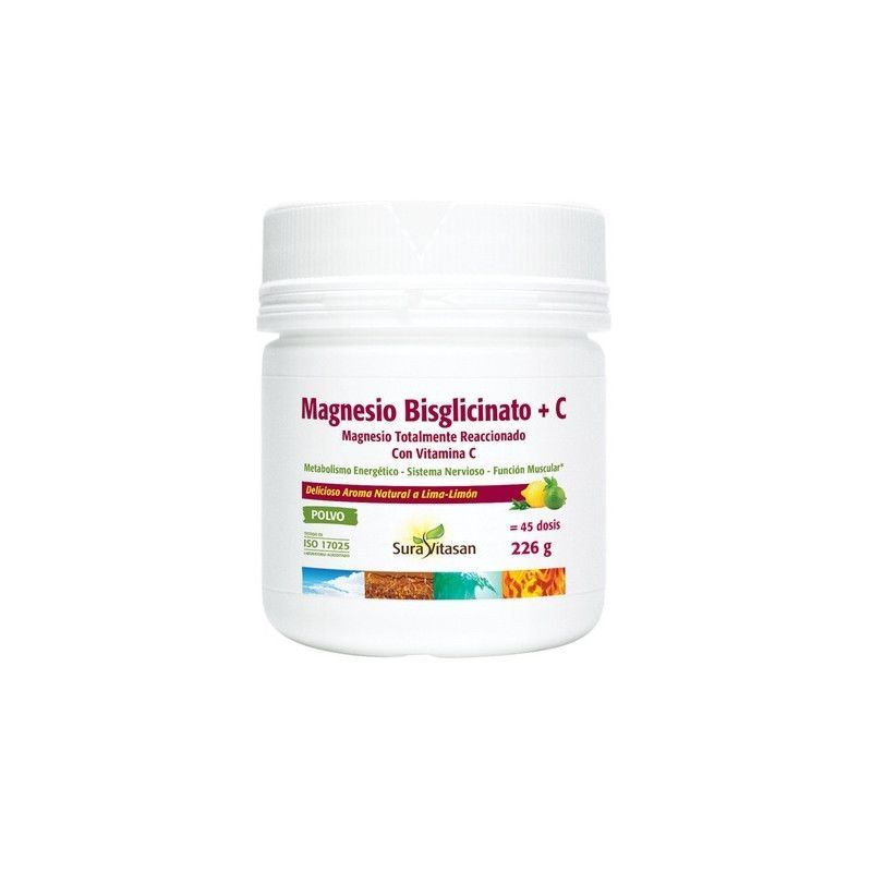 Magnesio Bisglicinato  + C polvo - Sura Vitasan