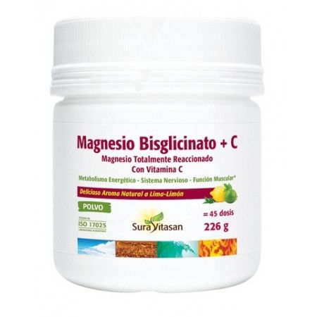 Magnesio Bisglicinato  + C polvo - Sura Vitasan
