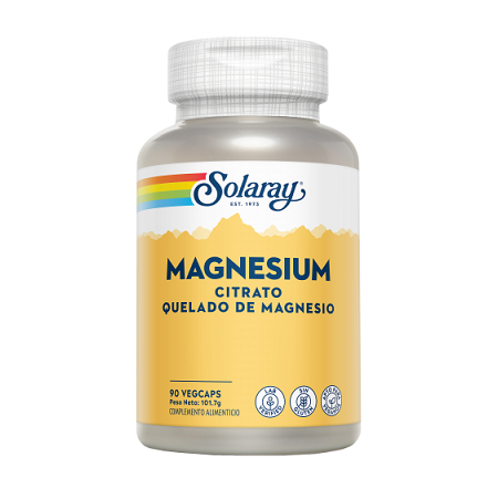 Magnesium (citrato), 90 cápsulas - Solaray