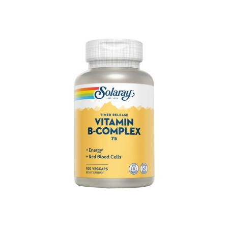 B-Complex 75 (Acción Retard), 100 cápsulas - Solaray