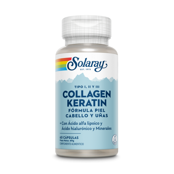 Collagen Keratin, 60 cápsulas - Solaray