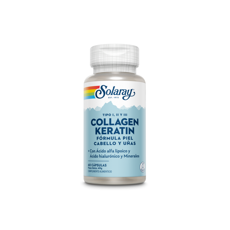 Collagen Keratin, 60 cápsulas - Solaray