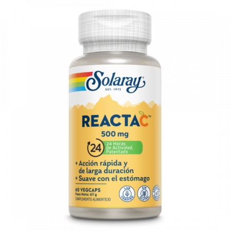 Reacta-C, 500 mg, 60 cápsulas - Solaray