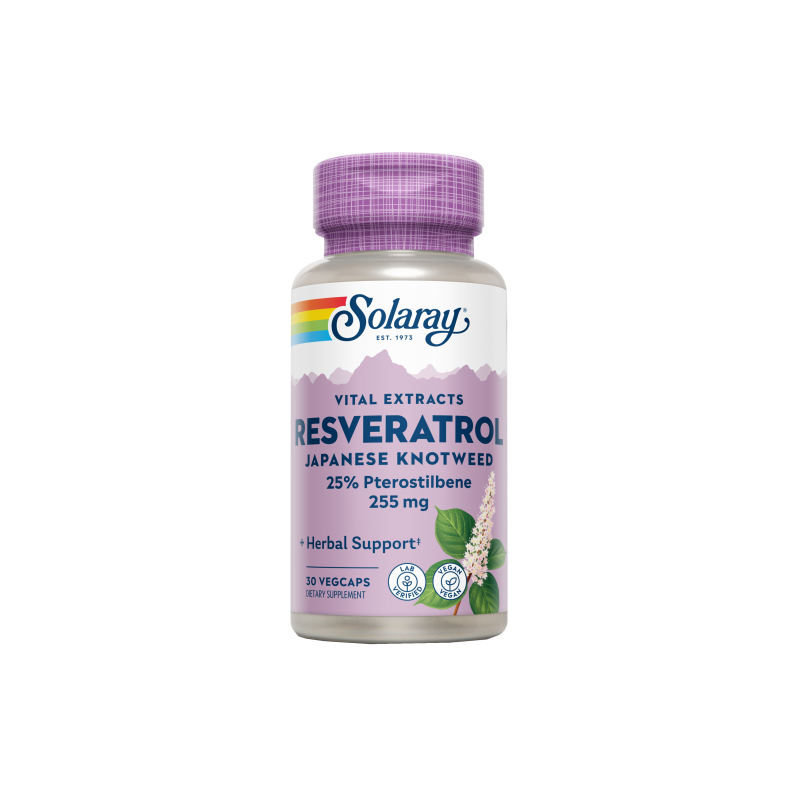Super Resveratrol, 250 mg, 30 cápsulas - Solaray