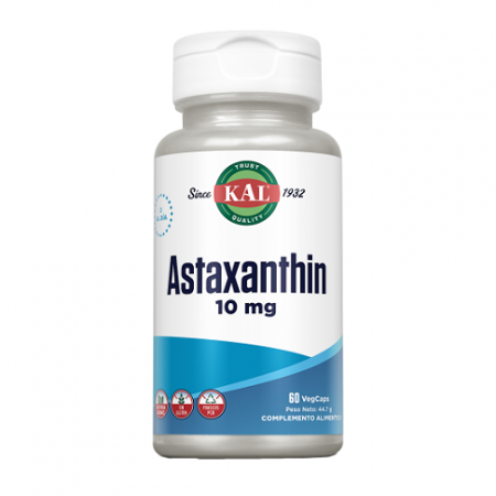 Astaxanthin, 10 mg, 60 comprimidos - Kal