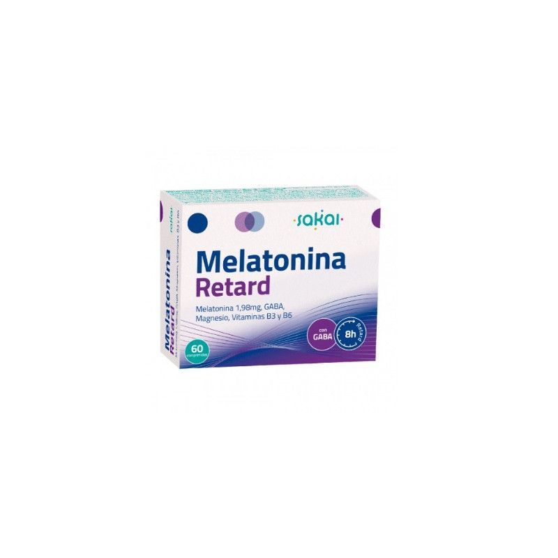 Melatonina Retard con Gaba, 60 comprimidos - Sakai