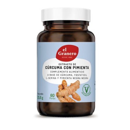Extracto de cúrcuma con pimienta en cápsulas - El Granero Integral