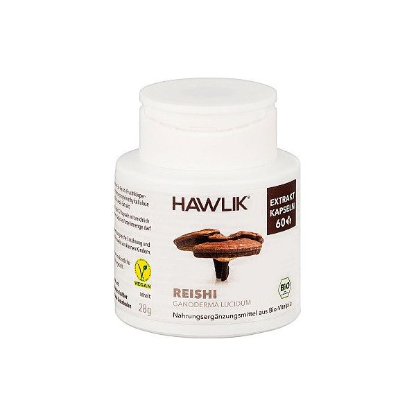 Reishi (Ganoderma Lucidum) + Vit. C, 60 cápsulas - Hawlik