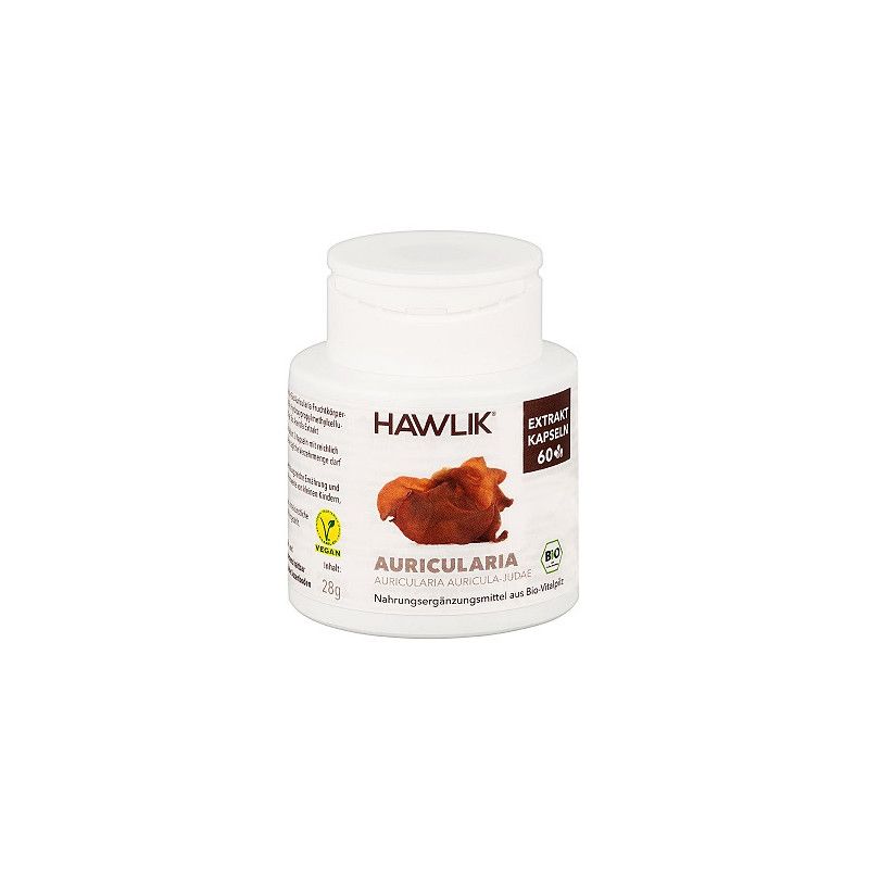 Auricularia (Auricularia Polytricha) + Vit. C, 60 cápsulas - Hawlik - Nueva imagen
