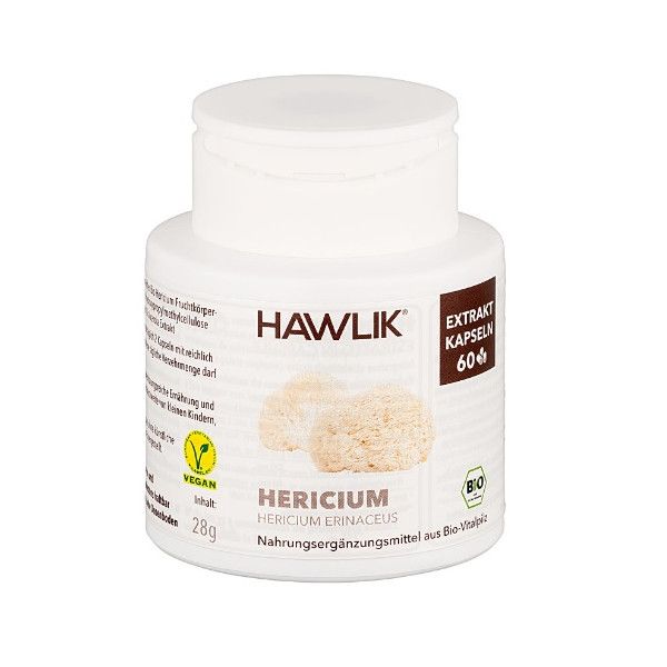 Melena de León (Hericium Erinaceus) + Vit. C, 60 cápsulas - Hawlik - nueva imagen