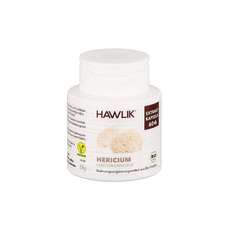Melena de León (Hericium Erinaceus) + Vit. C, 60 cápsulas - Hawlik - nueva imagen