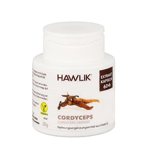 Cordiceps (Cordyceps Sinensis Extracto Puro) + Extracto de Acerola, 60 cápsulas - Hawlik - nueva imagen