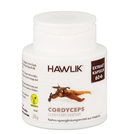 Cordiceps (Cordyceps Sinensis Extracto Puro) + Extracto de Acerola, 60 cápsulas - Hawlik - nueva imagen