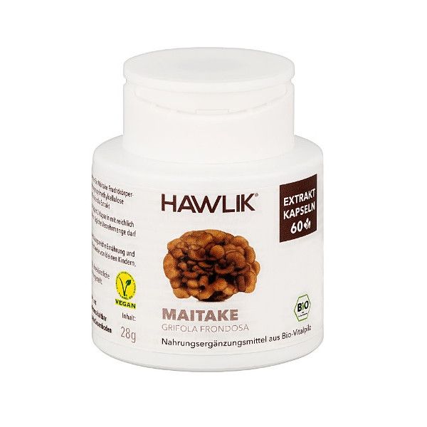 Maitake (Grifola Frondosa Extracto Puro) + Vit. C, 60 cápsulas - Hawlik - Nueva Imagen